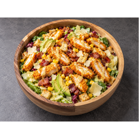 Crispy Chicken Nuggets Salad με Honey Mustard Crispy Chicken Nuggets Salad με Honey Mustard